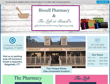 Tablet Screenshot of bissellpharmacy.com
